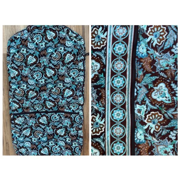 Vera Bradley Classic Quilted Garment Bag In Java Blue - Pristine condition - Picture 1 of 11